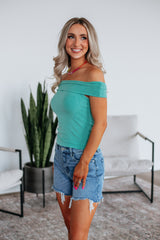 Chelsie Off The Shoulder Top - Jade