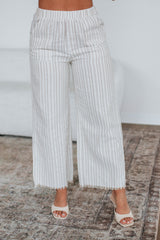 Emmaly Striped Linen Pants