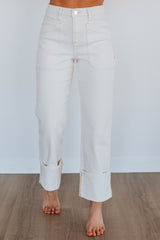 Erin Risen Jeans - Cream
