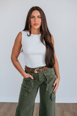 Missie Ribbed Tank - Ivory