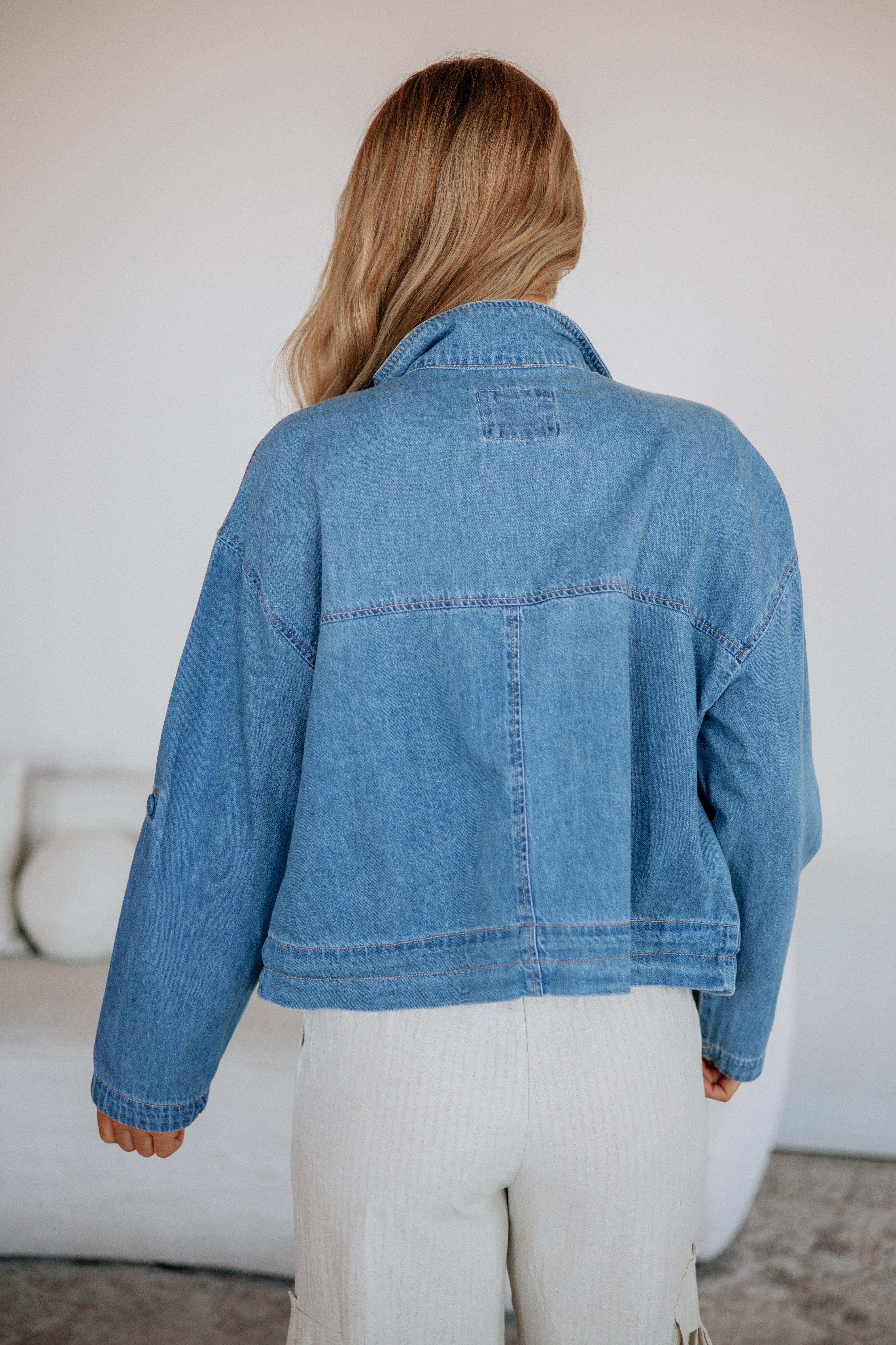 Rowe Risen Denim Jacket - Medium Wash