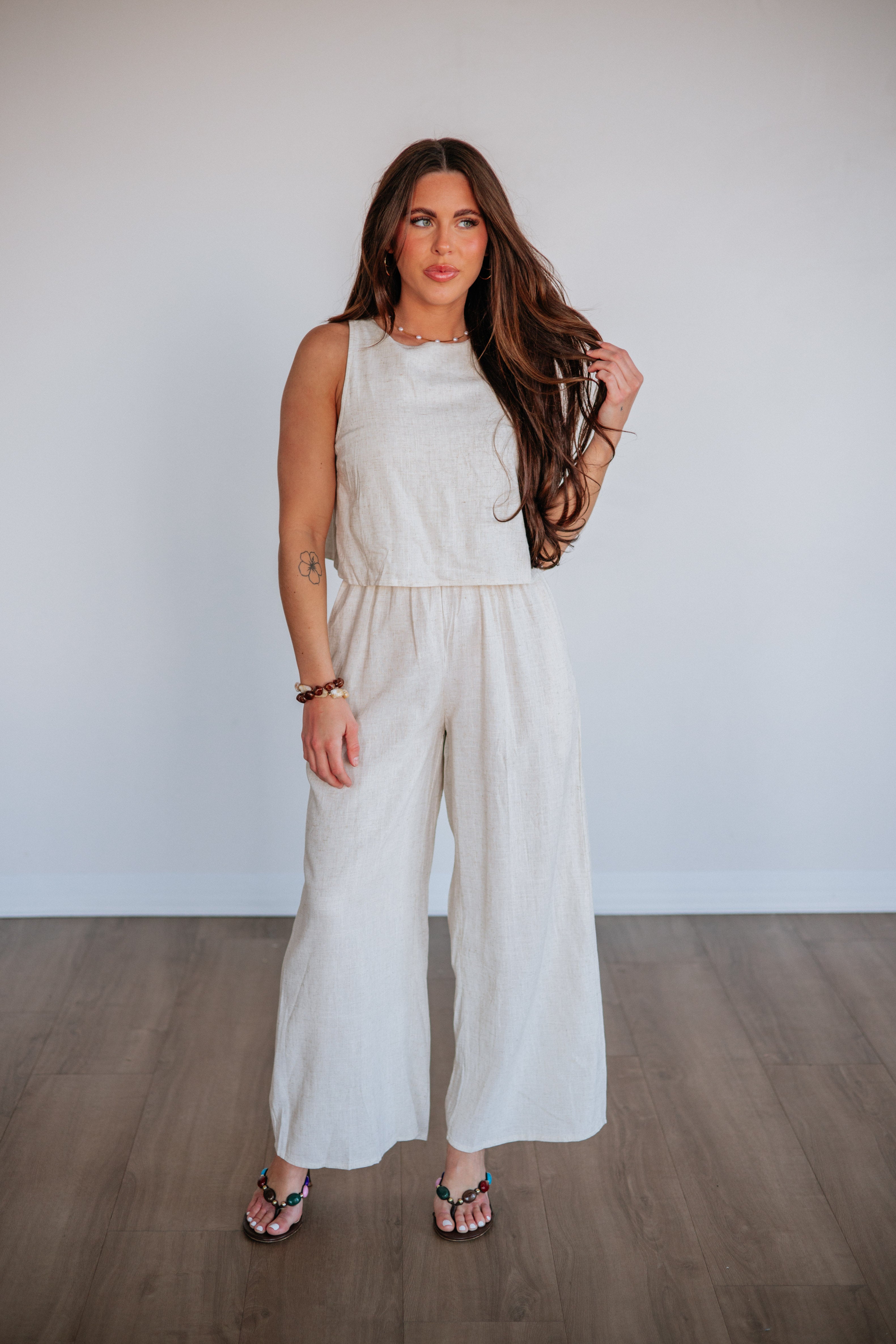 Candra Linen Jumpsuit