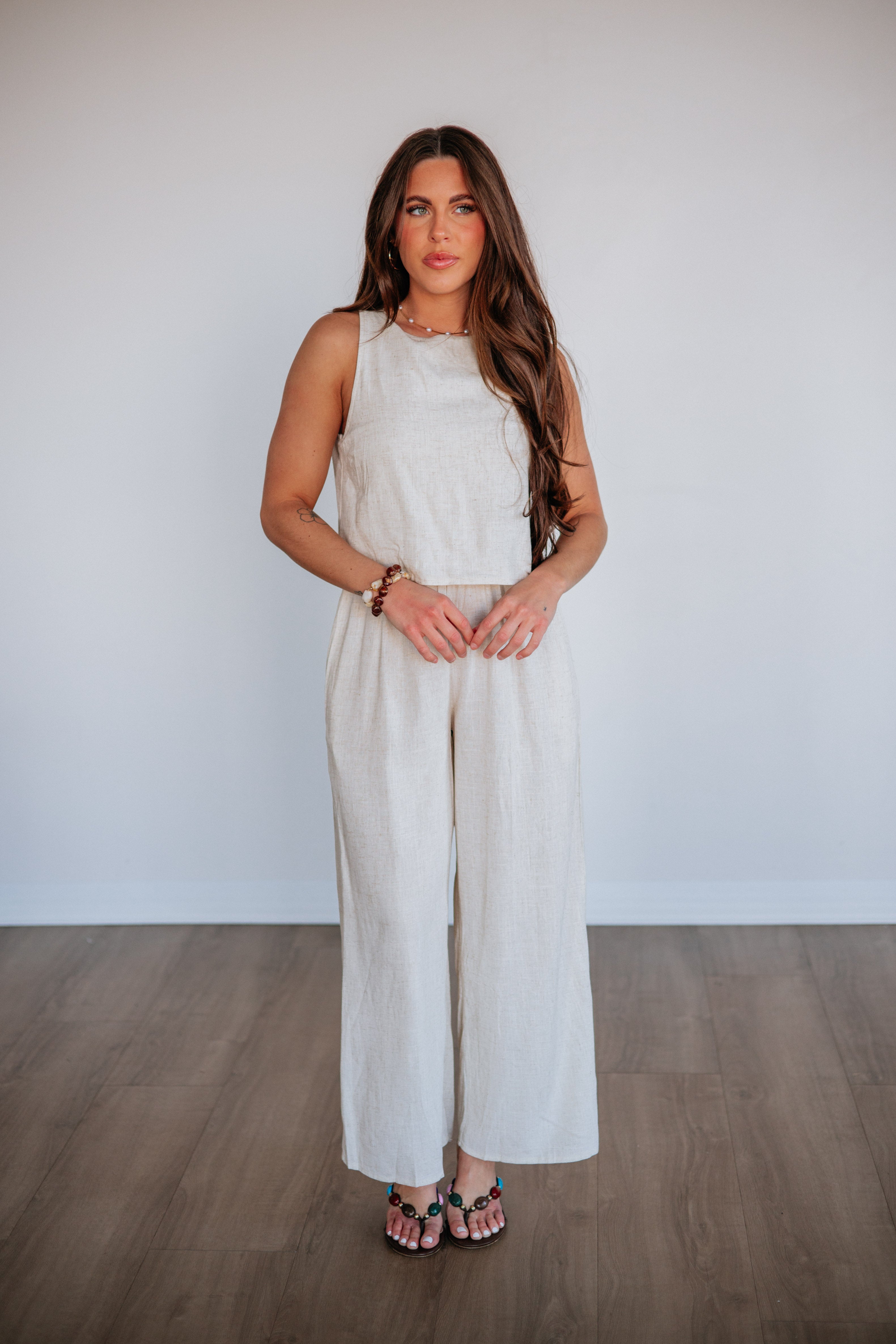 Candra Linen Jumpsuit