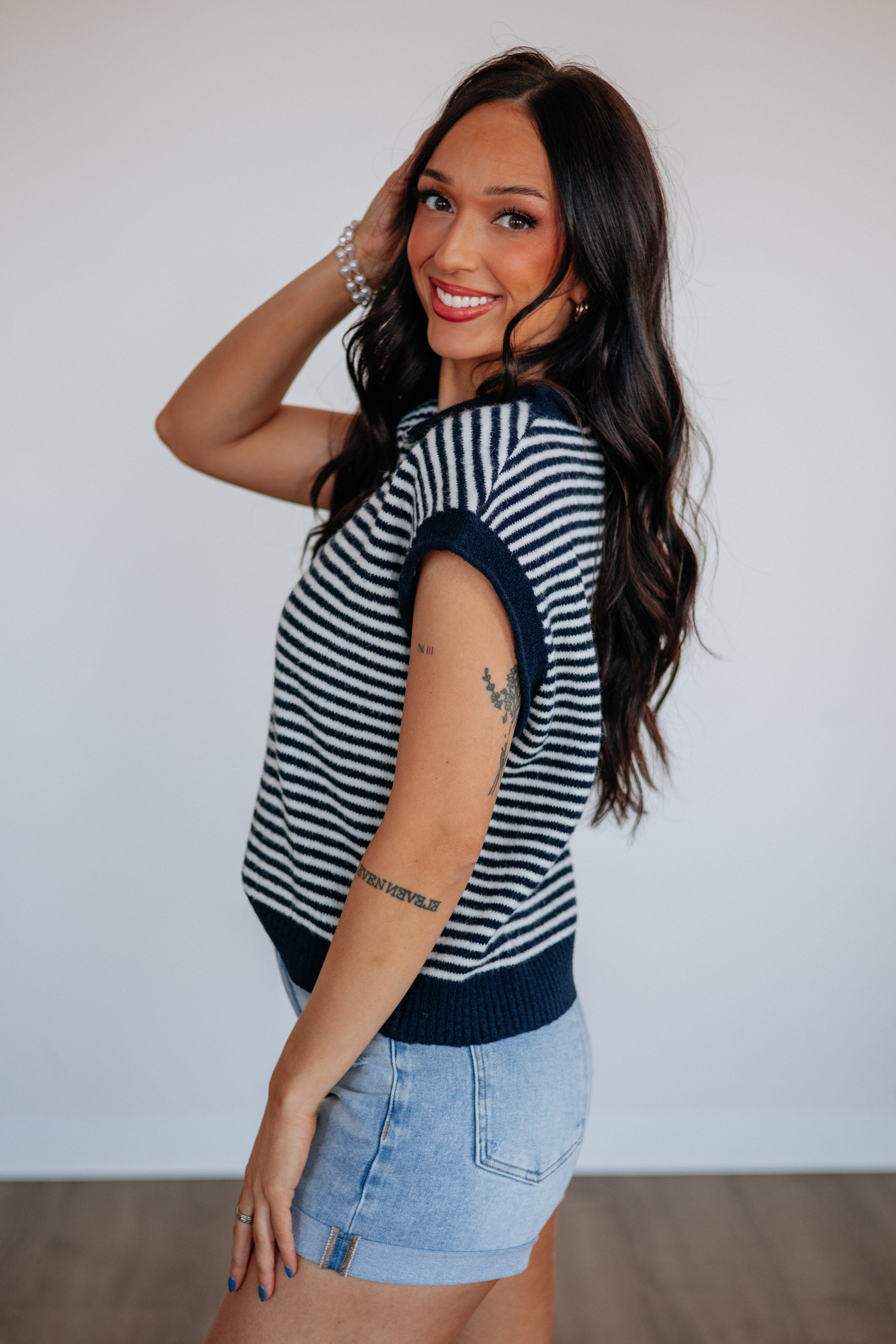 Amelia Striped Cardigan Top