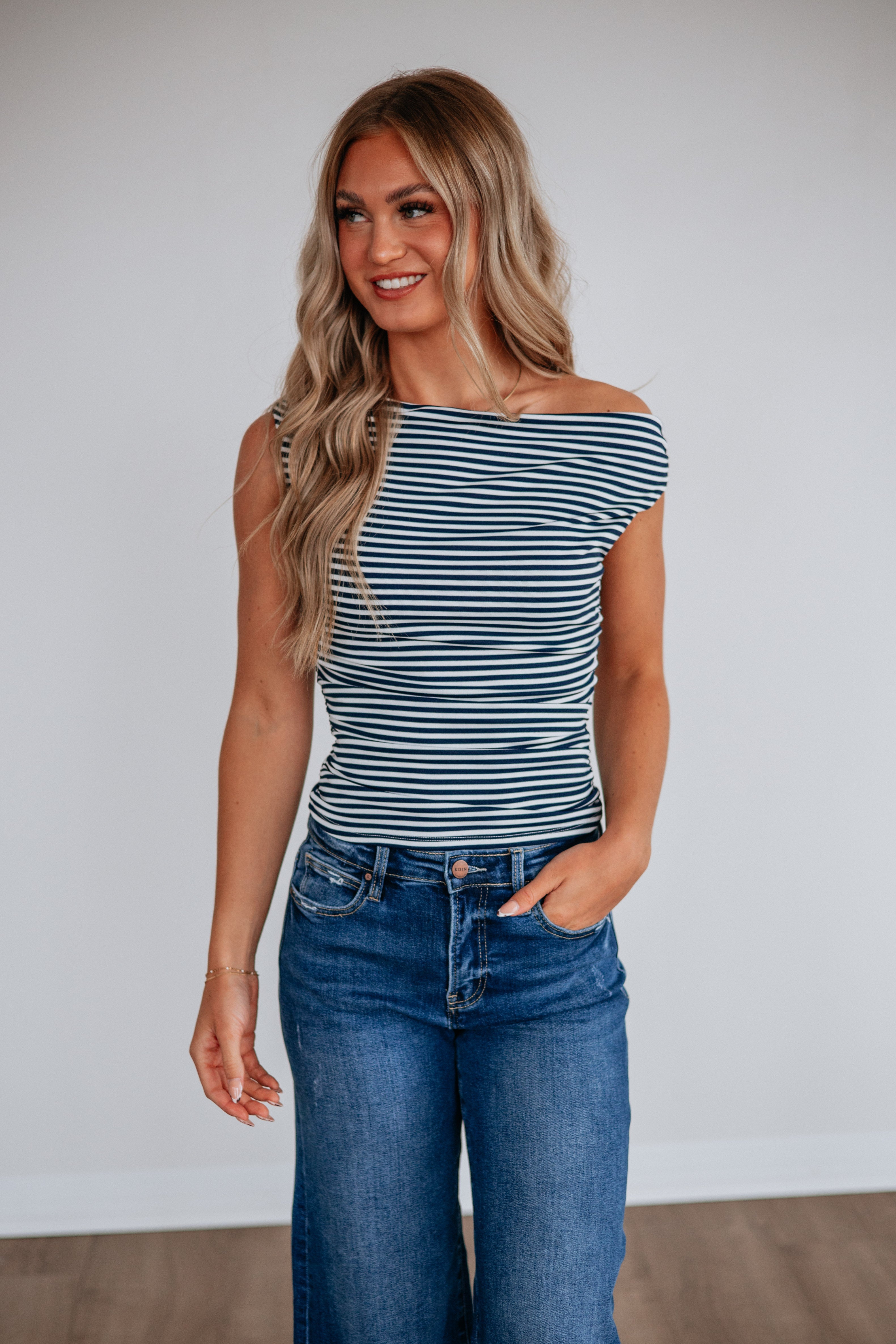 Michaela Striped Top