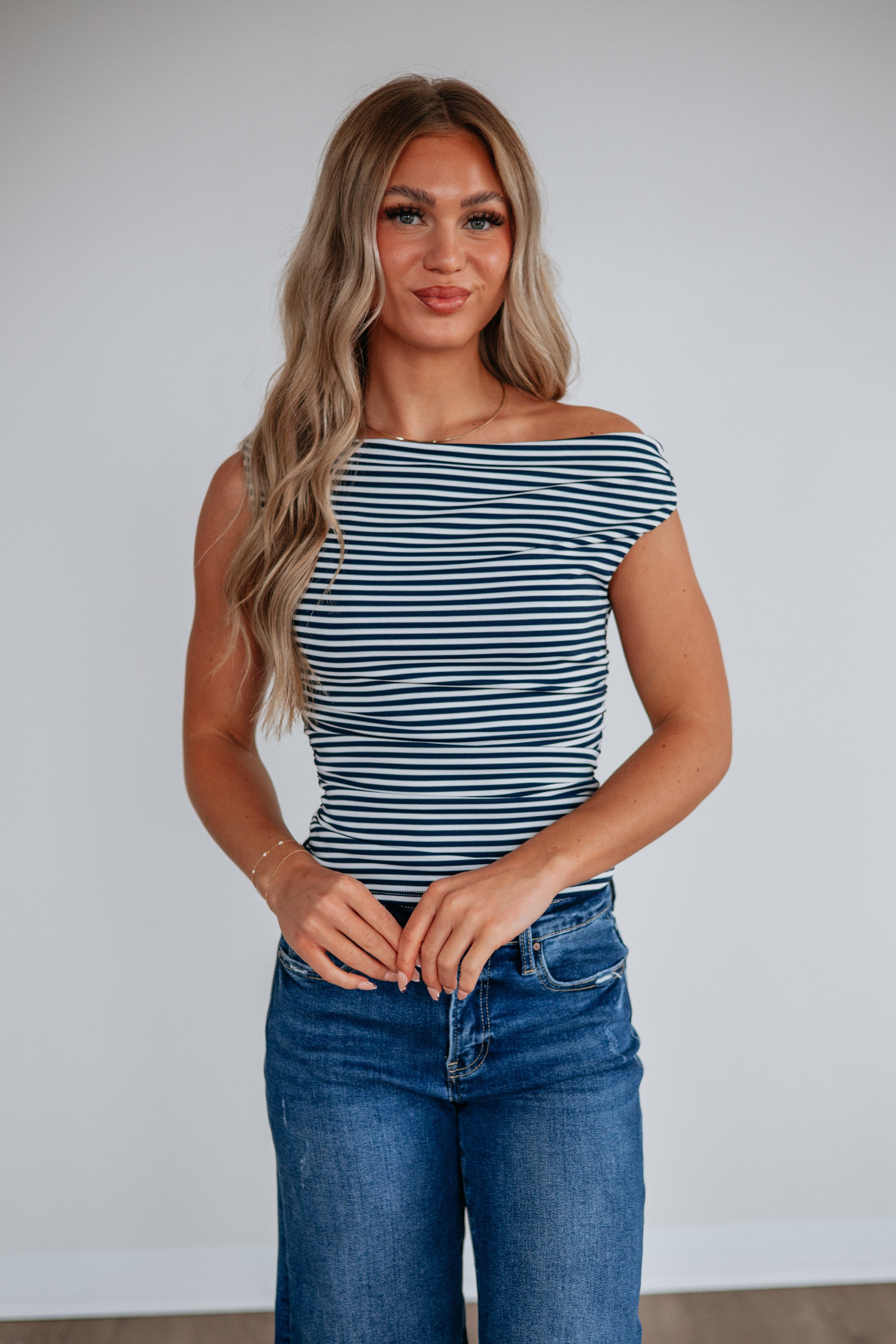 Michaela Striped Top