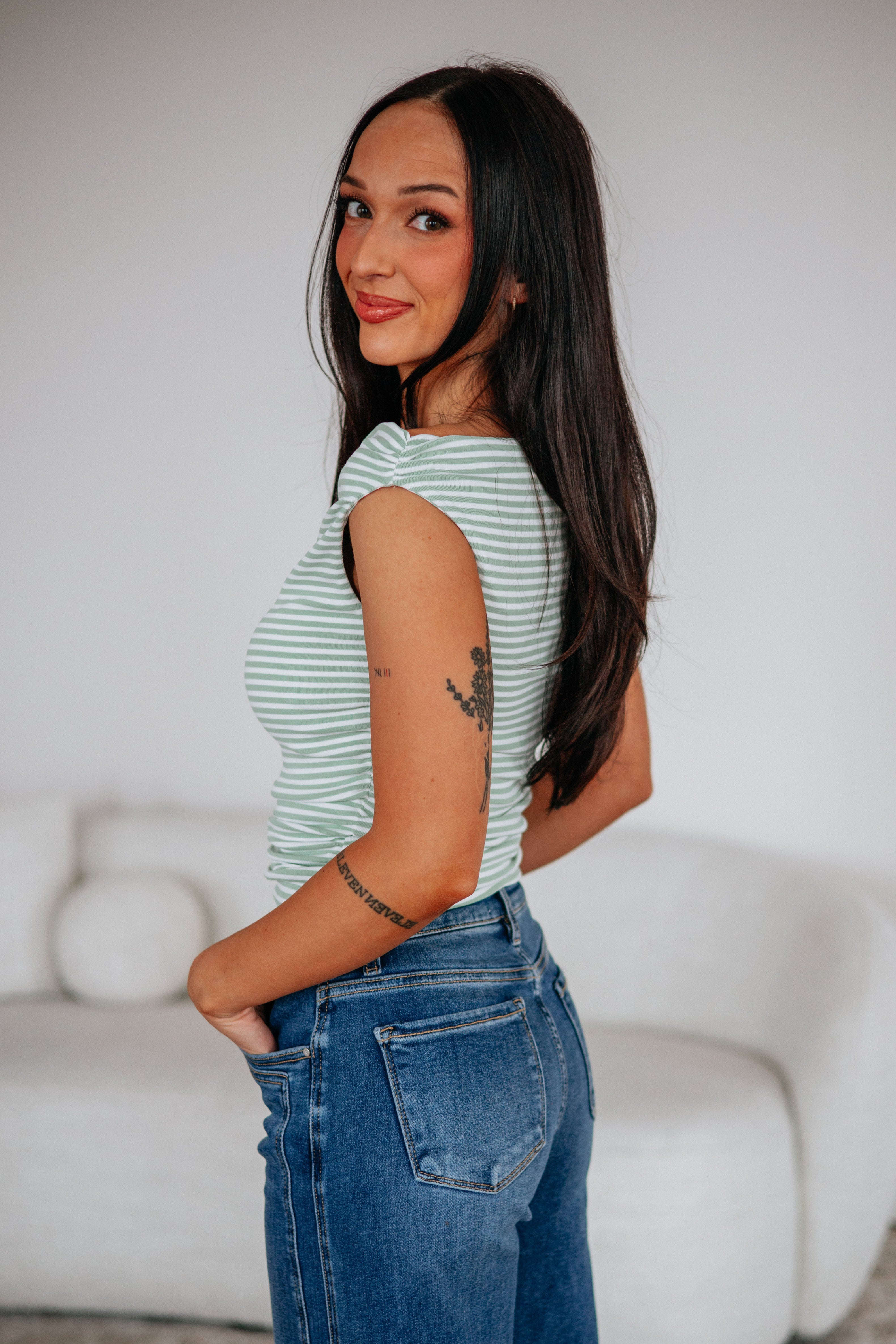 Michaela Striped Top