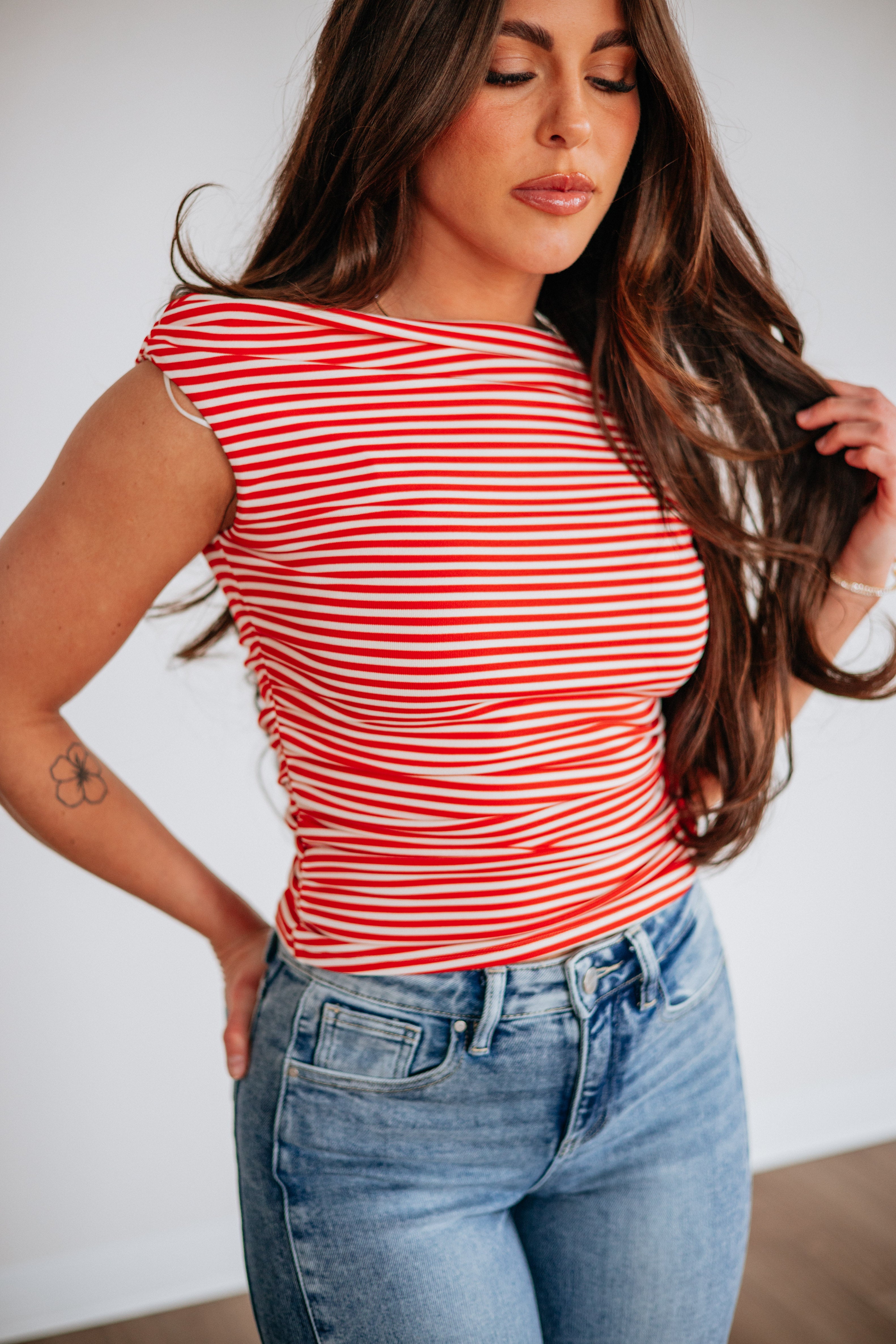 Michaela Striped Top