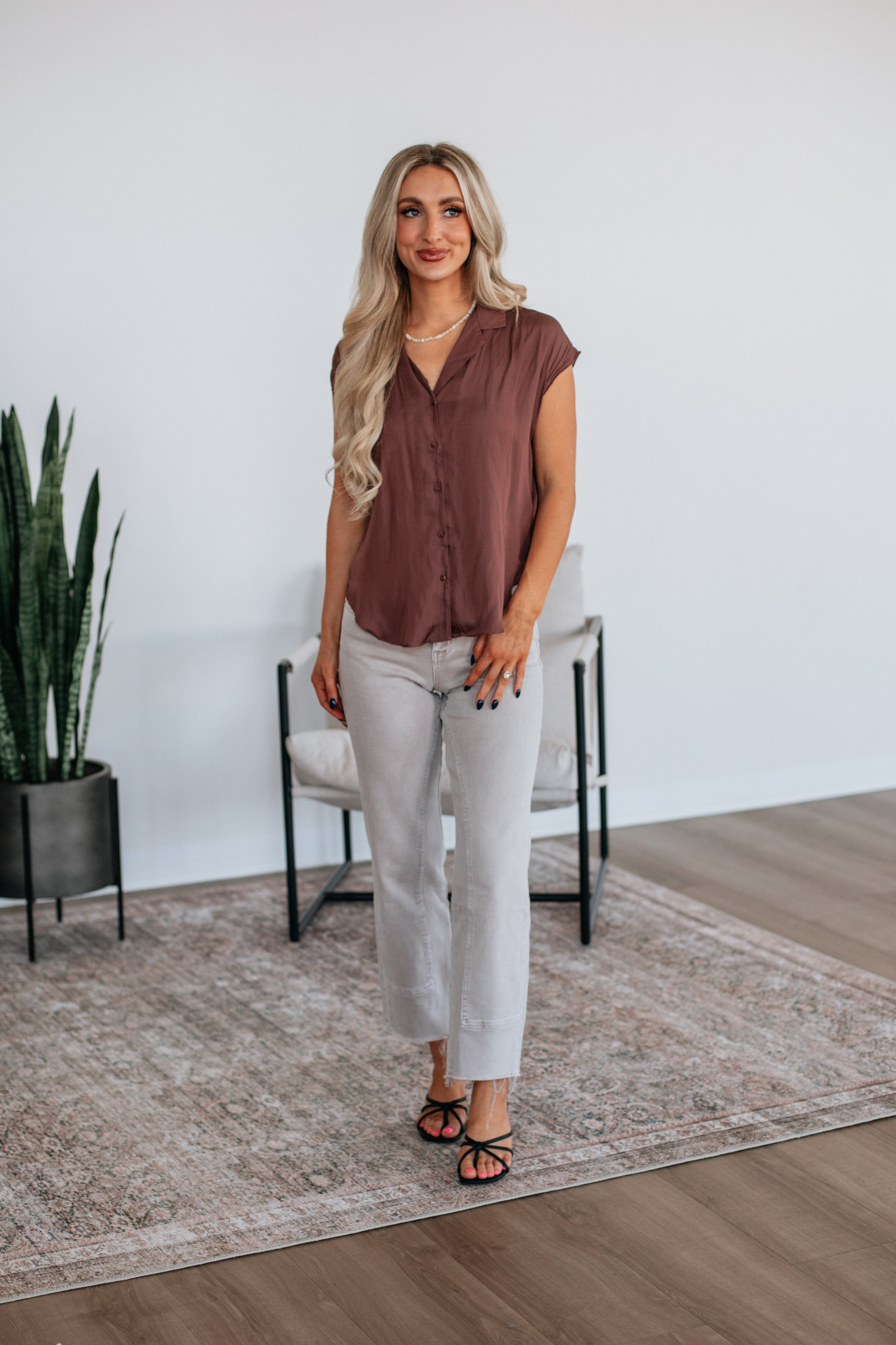 Kym Button Down Blouse