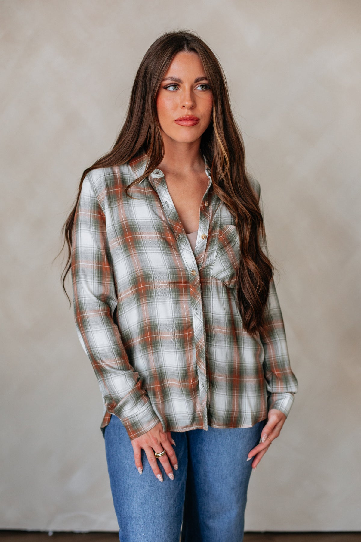 Charli Flannel Top