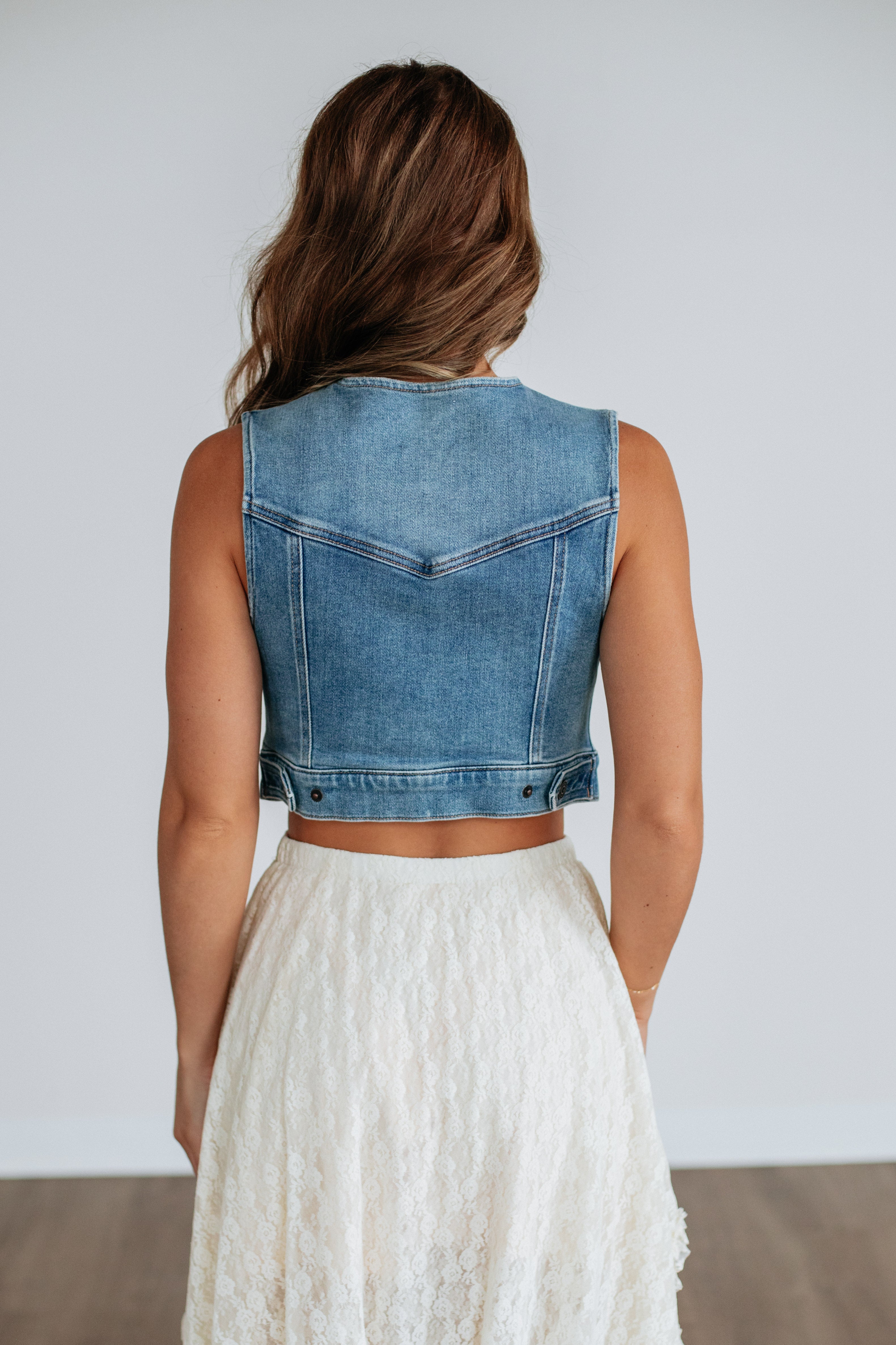 Jaeger Hidden Denim Vest