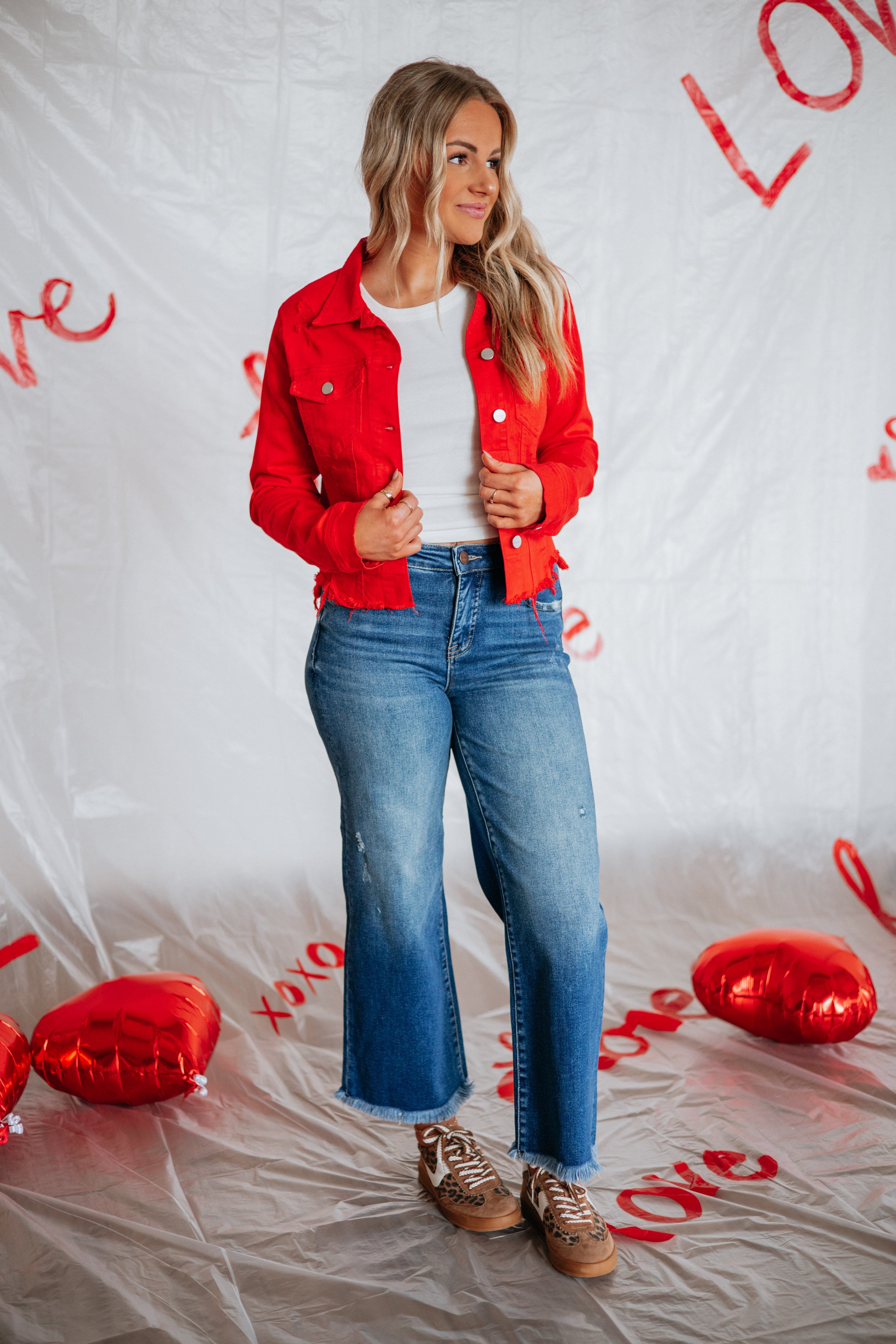 Gemma Risen Denim Jacket - Fiesta