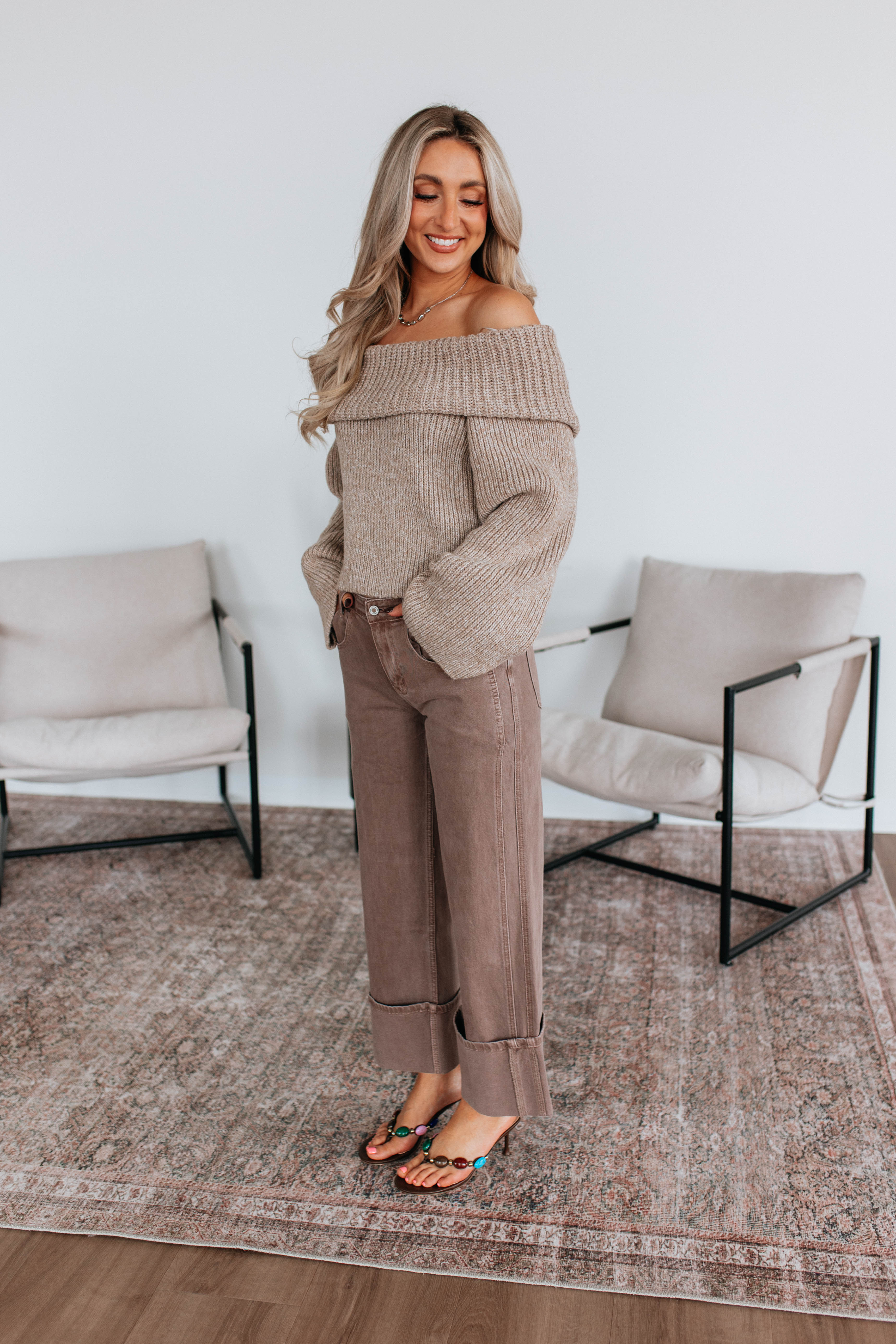 Kaci Off The Shoulder Sweater