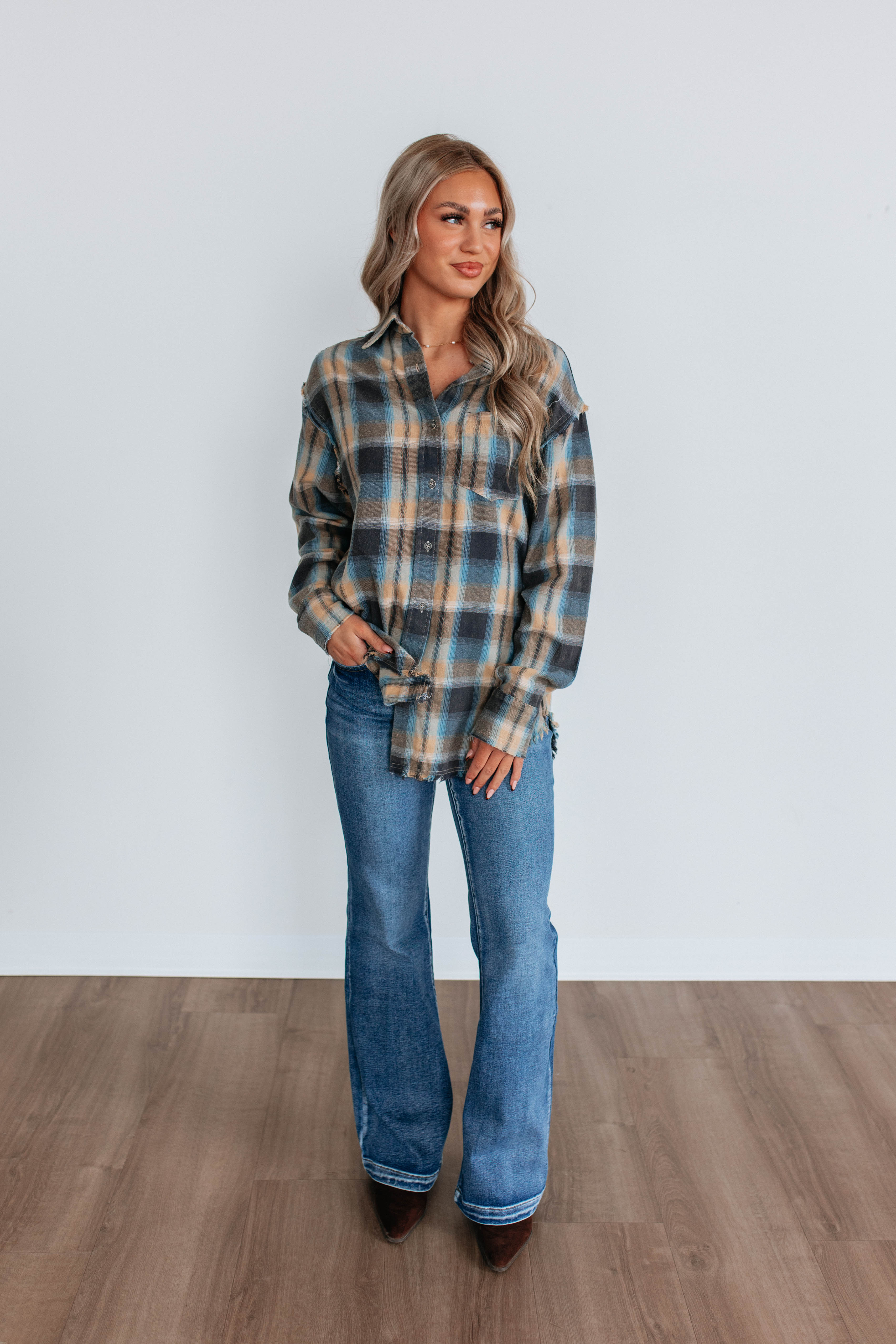 Reed Flannel Top