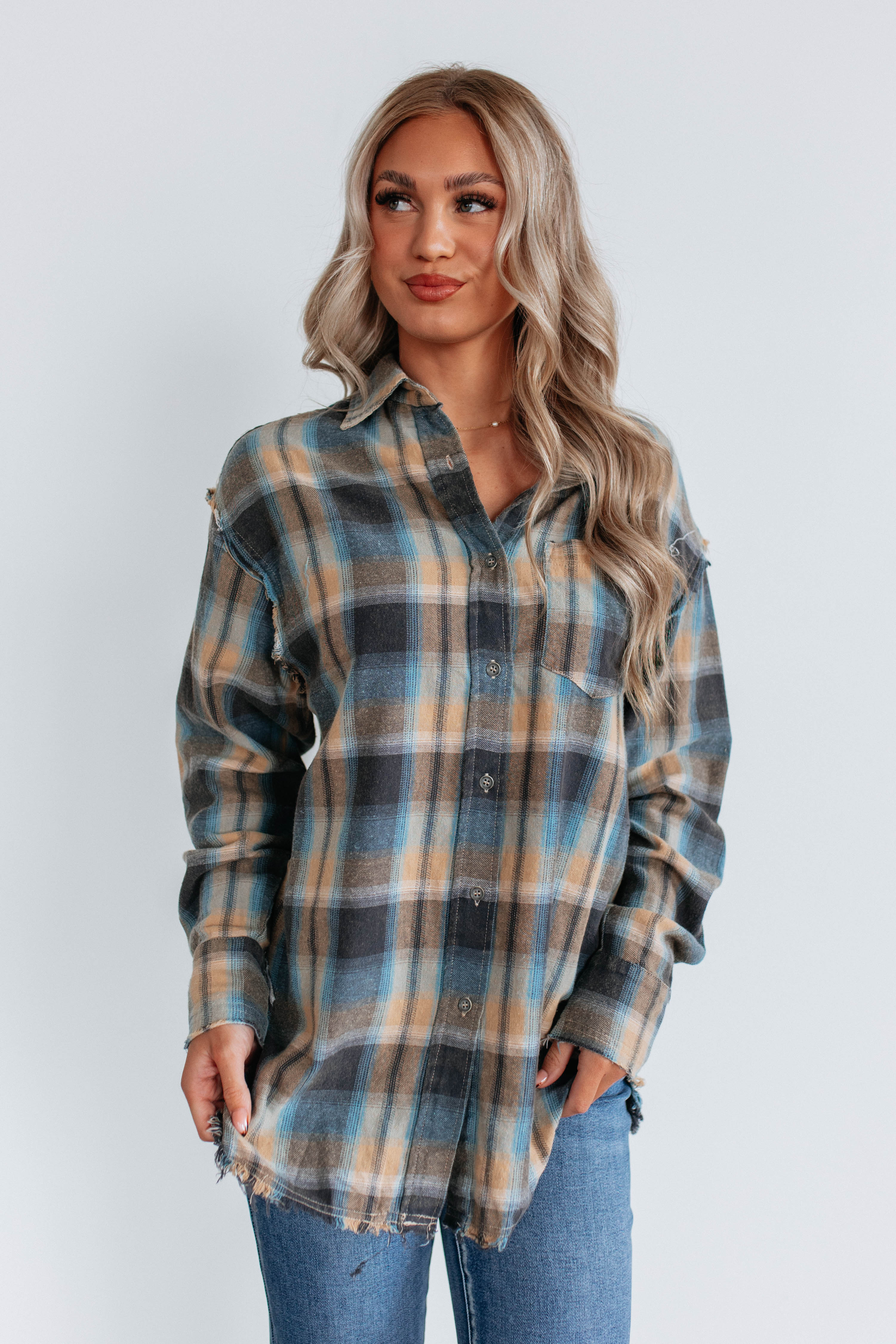 Reed Flannel Top