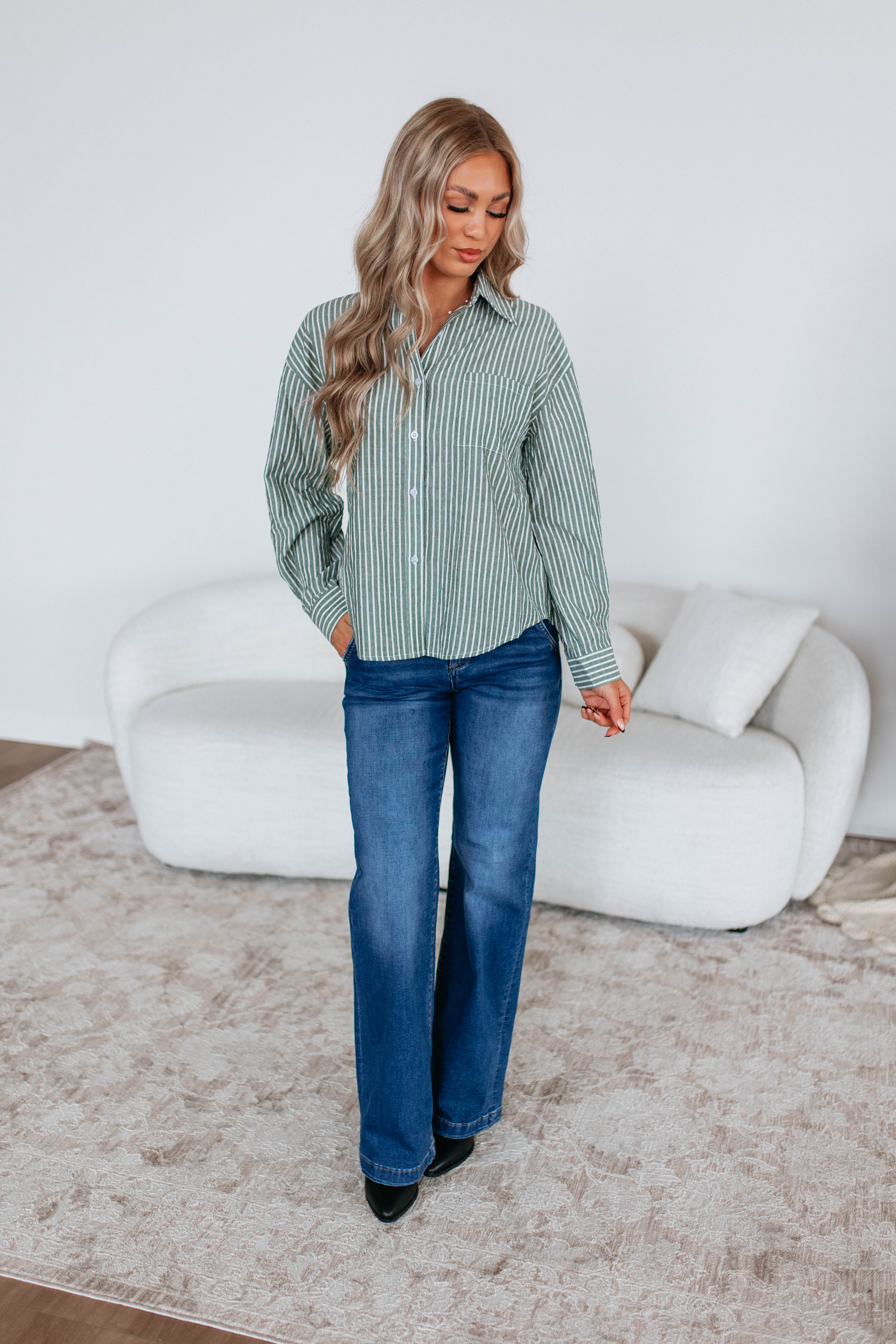 Edison Striped Button Down