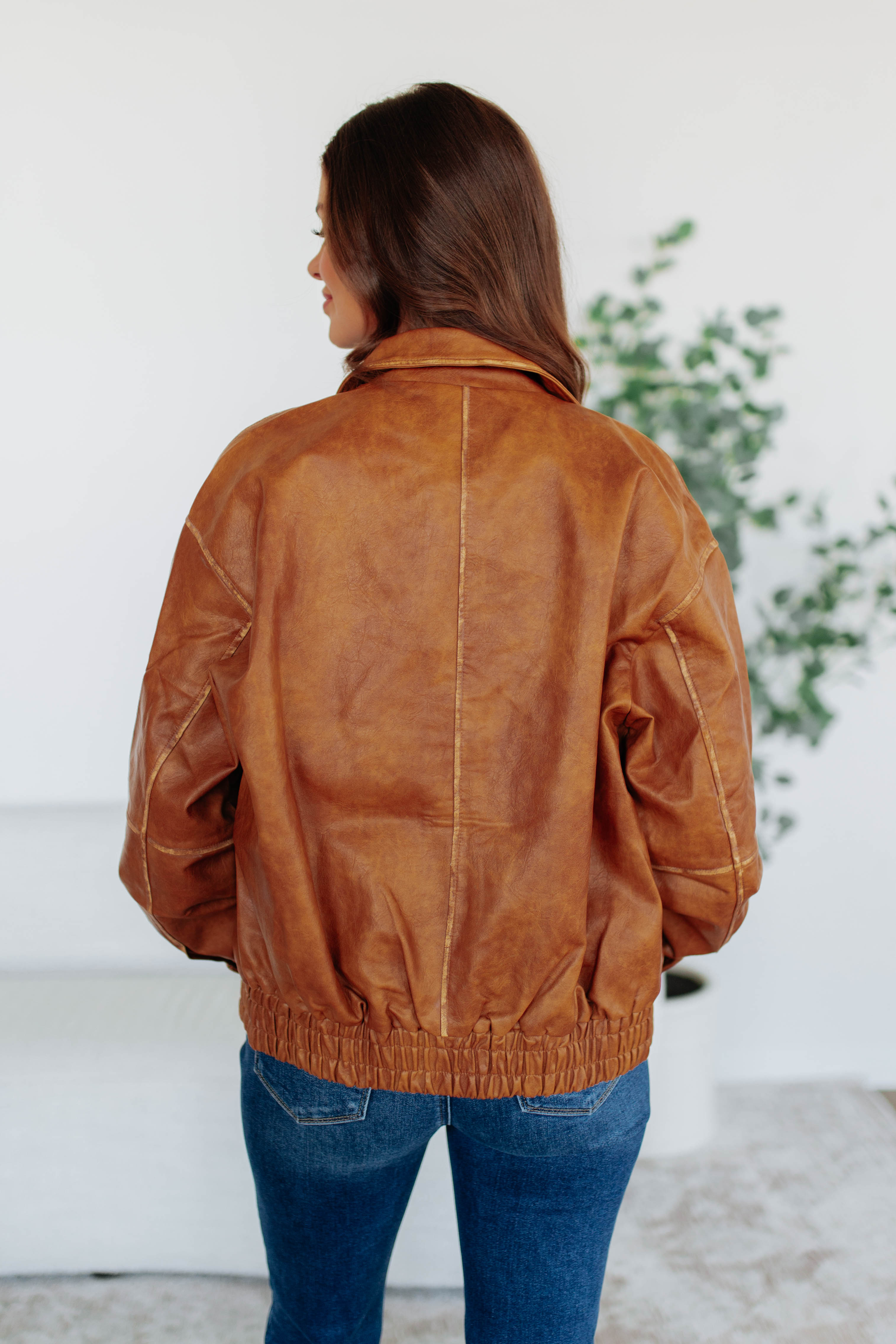 Devin Leather Bomber Jacket