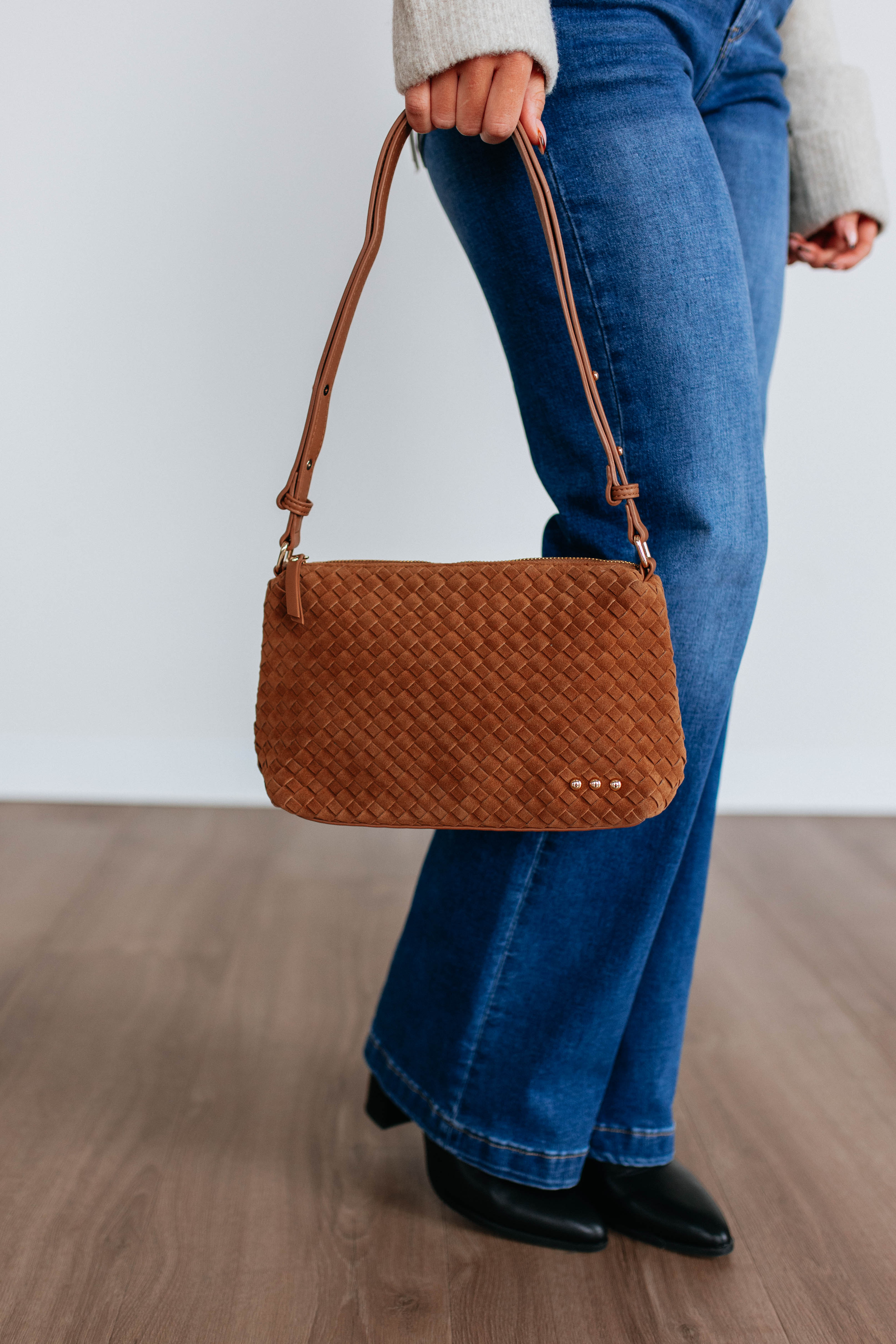 Fallon Suede Shoulder Bag