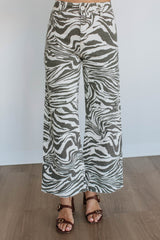 Jazette Wide Leg Pants - Charcoal