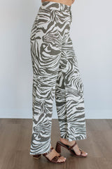 Jazette Wide Leg Pants - Charcoal