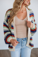 Noella Striped Cardigan