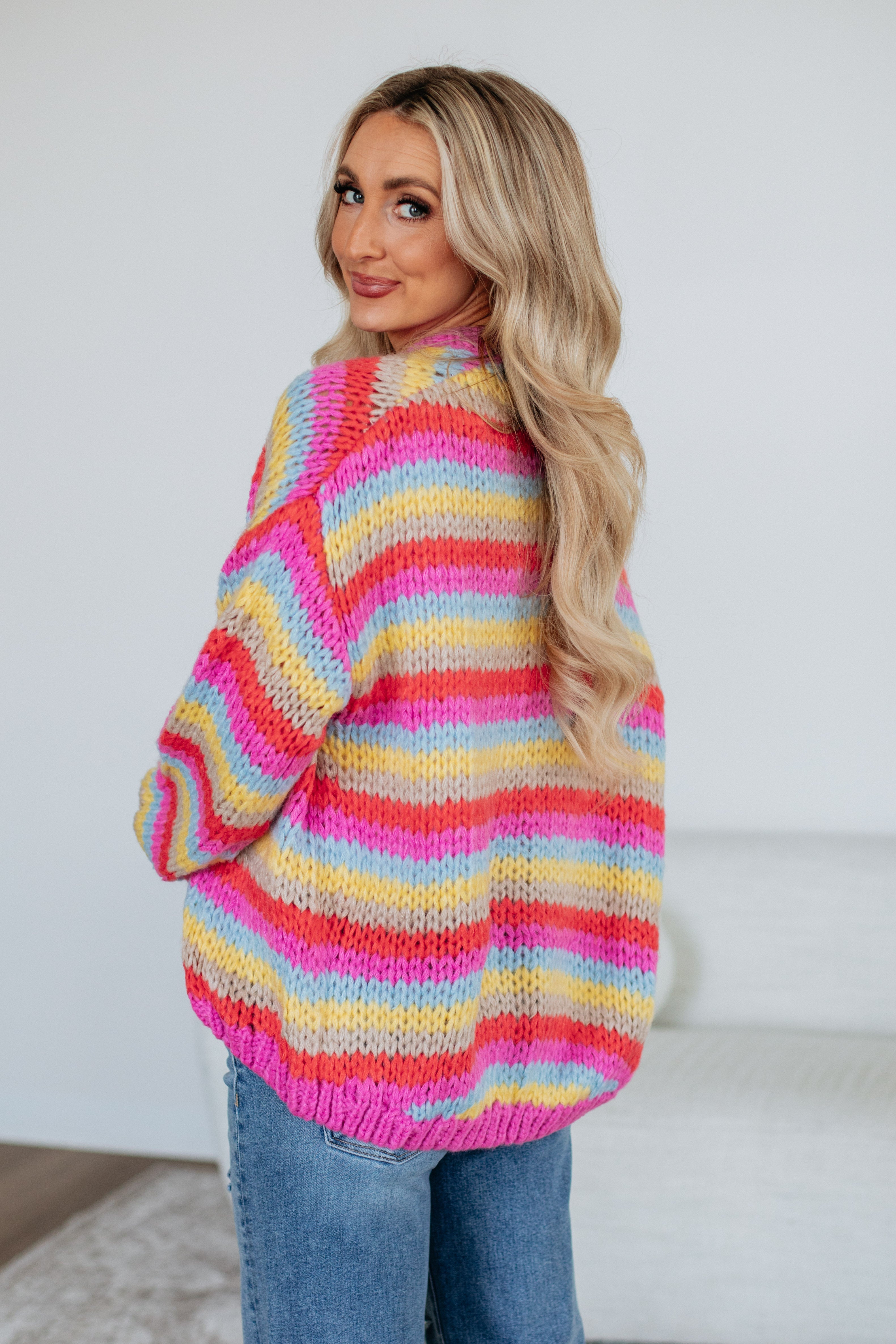 Noella Striped Cardigan