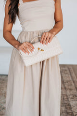 Asha Clutch Crossbody - Cream