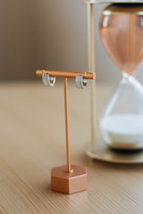 Kally Huggie Hoop Earrings - Silver