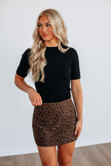 Aviana Leopard Skirt