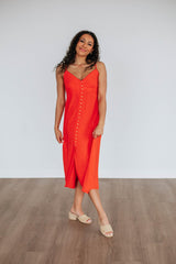 Kiah Midi Dress - Salsa