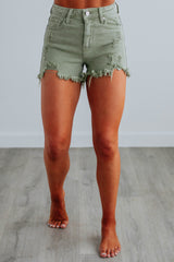 Mae Risen Shorts - Olive