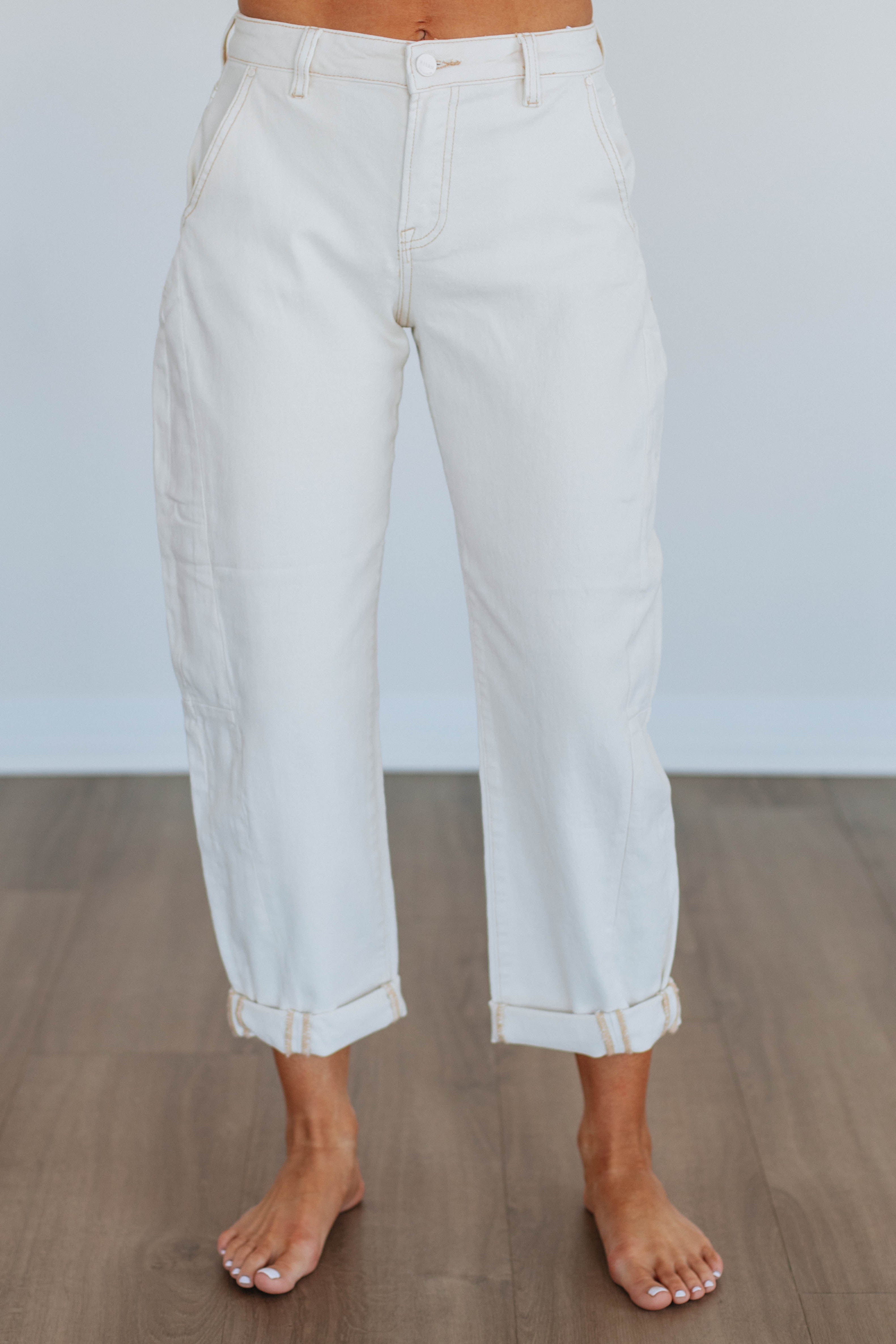 Mallorie Risen Jeans - Ivory