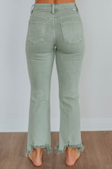 Neona Risen Jeans - Olive