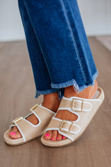 One Step Closer Sandals - Natural Mix