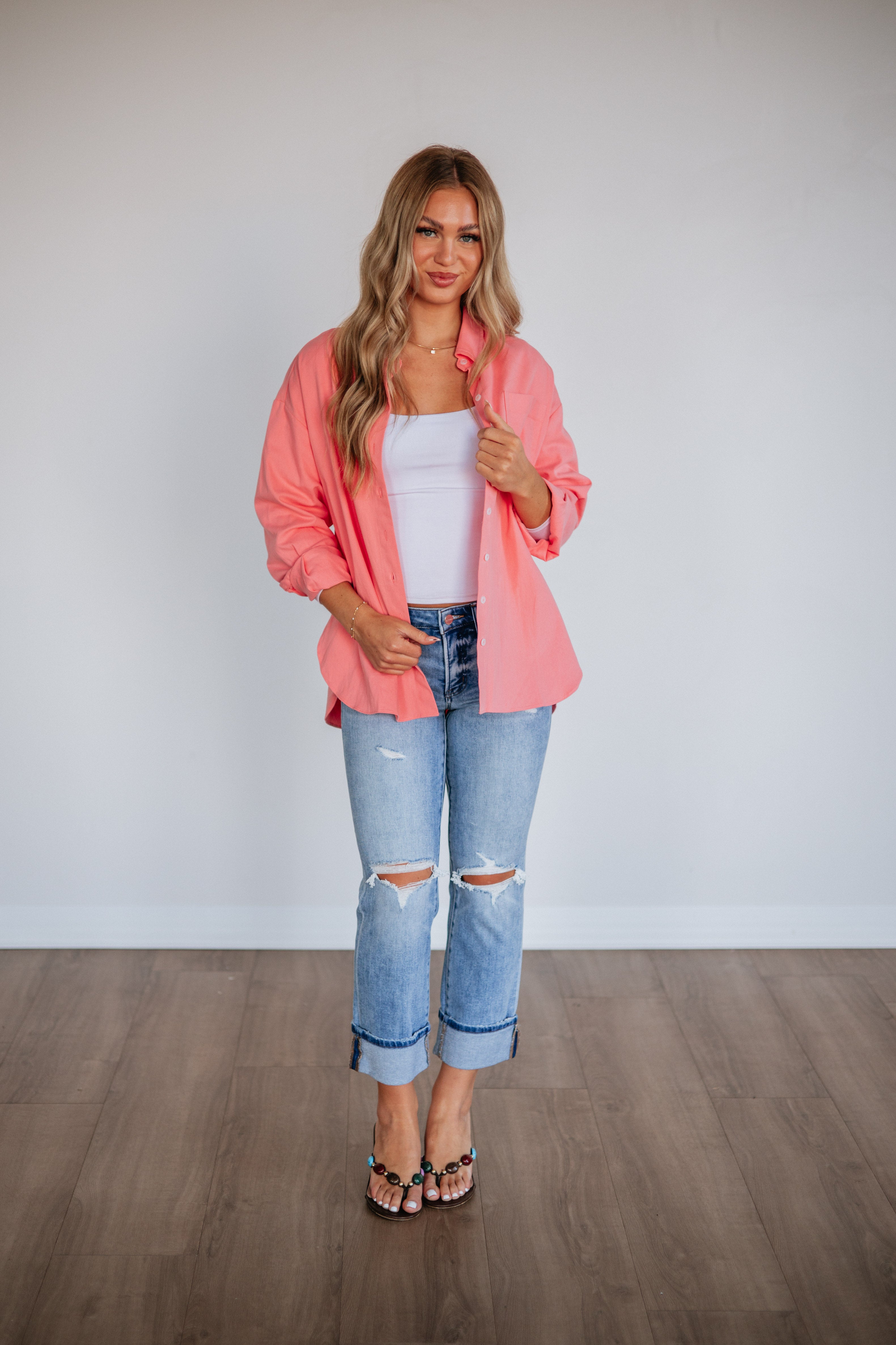 Sharon Button Down Top