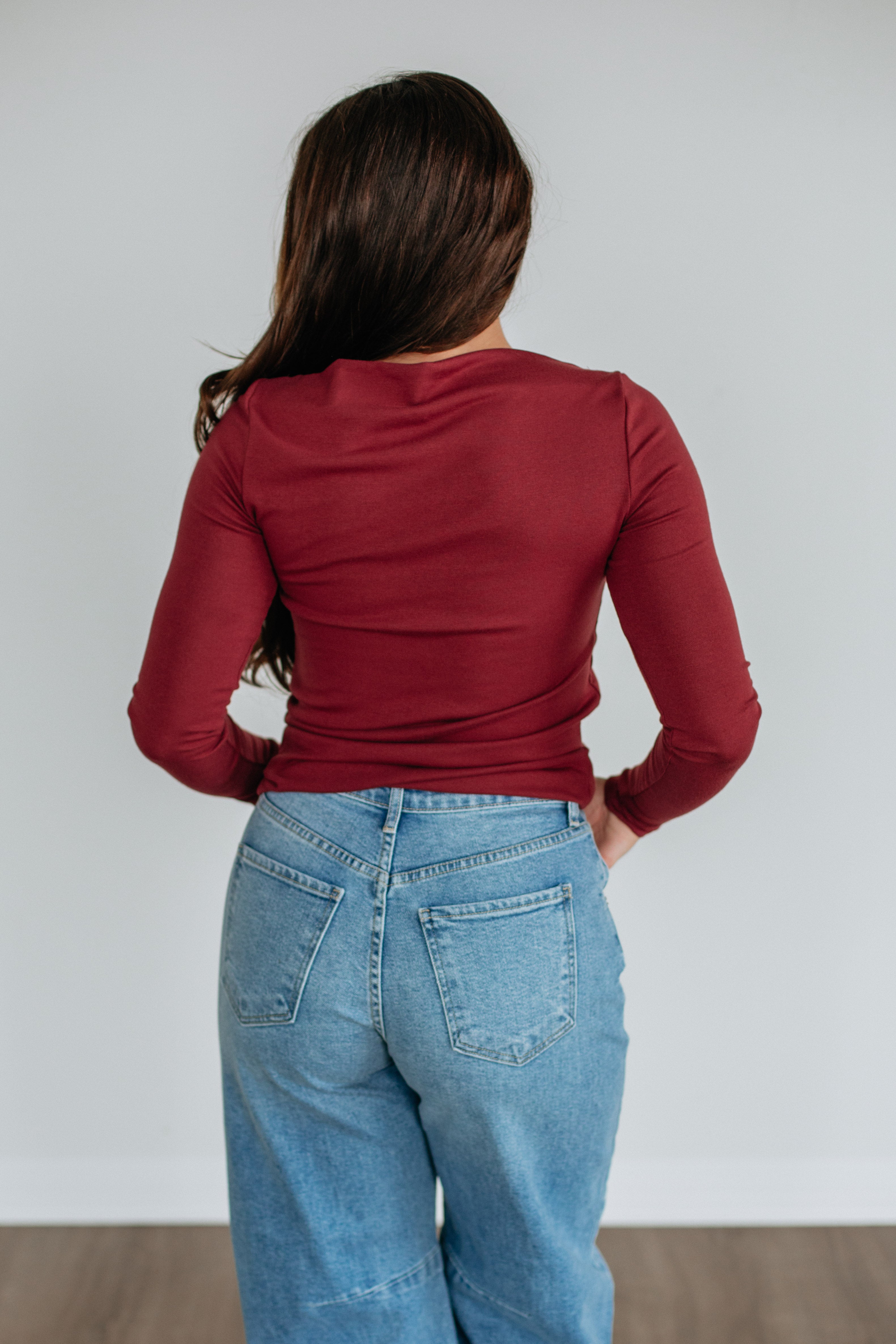 Audra Basic Top - Mulberry