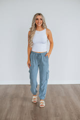 Bodie Cargo Joggers - Slate Blue