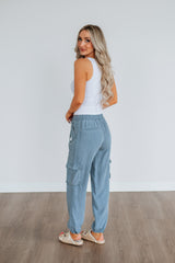 Bodie Cargo Joggers - Slate Blue