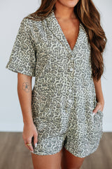 Roz Leopard Romper