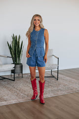 Sawyer Denim Shorts - Dark Wash