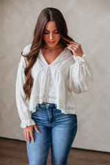 Leyna Eyelet Top