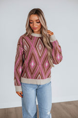 Sheena Knit Sweater - Chocolate Mix