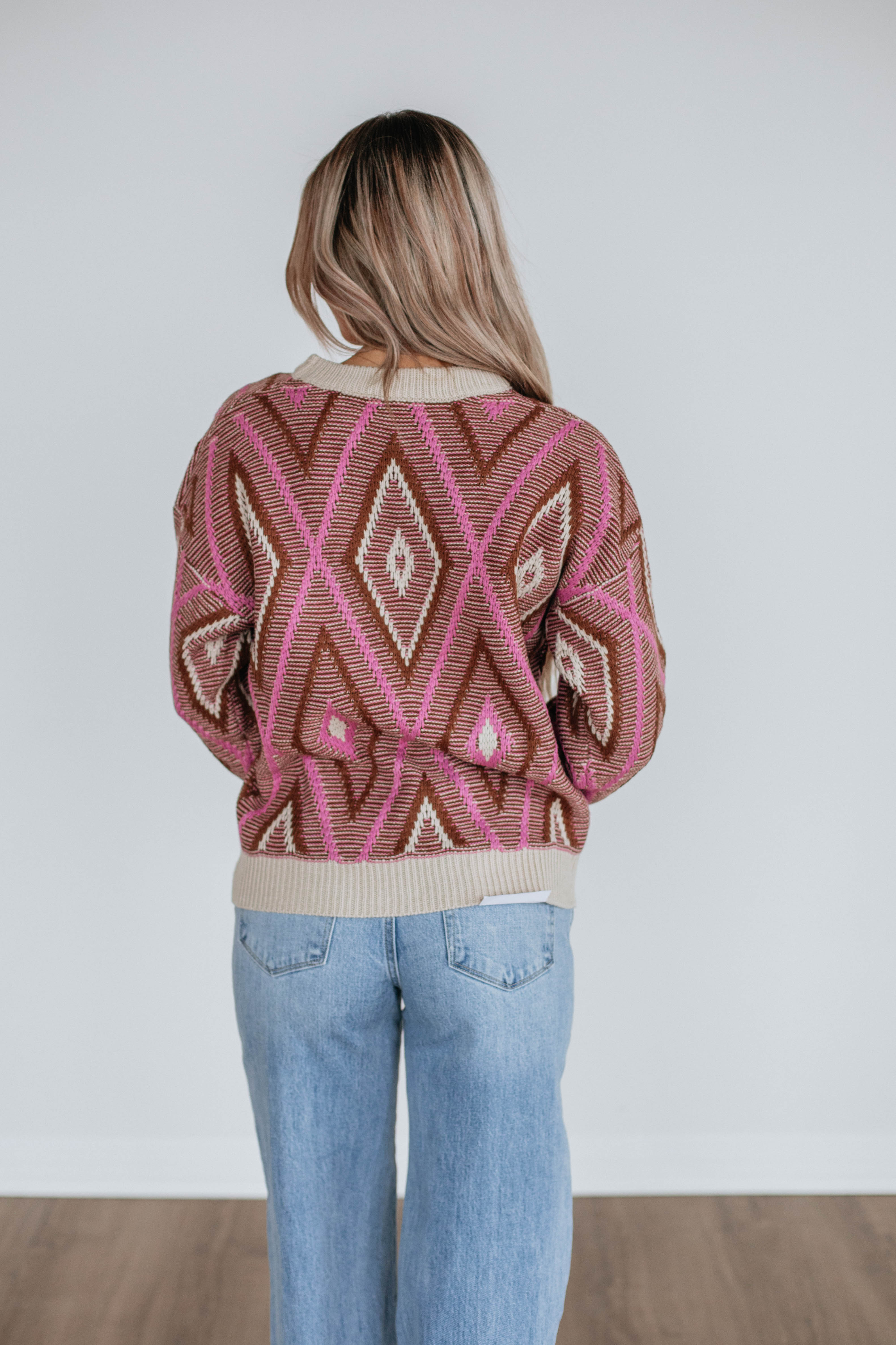 Sheena Knit Sweater - Chocolate Mix
