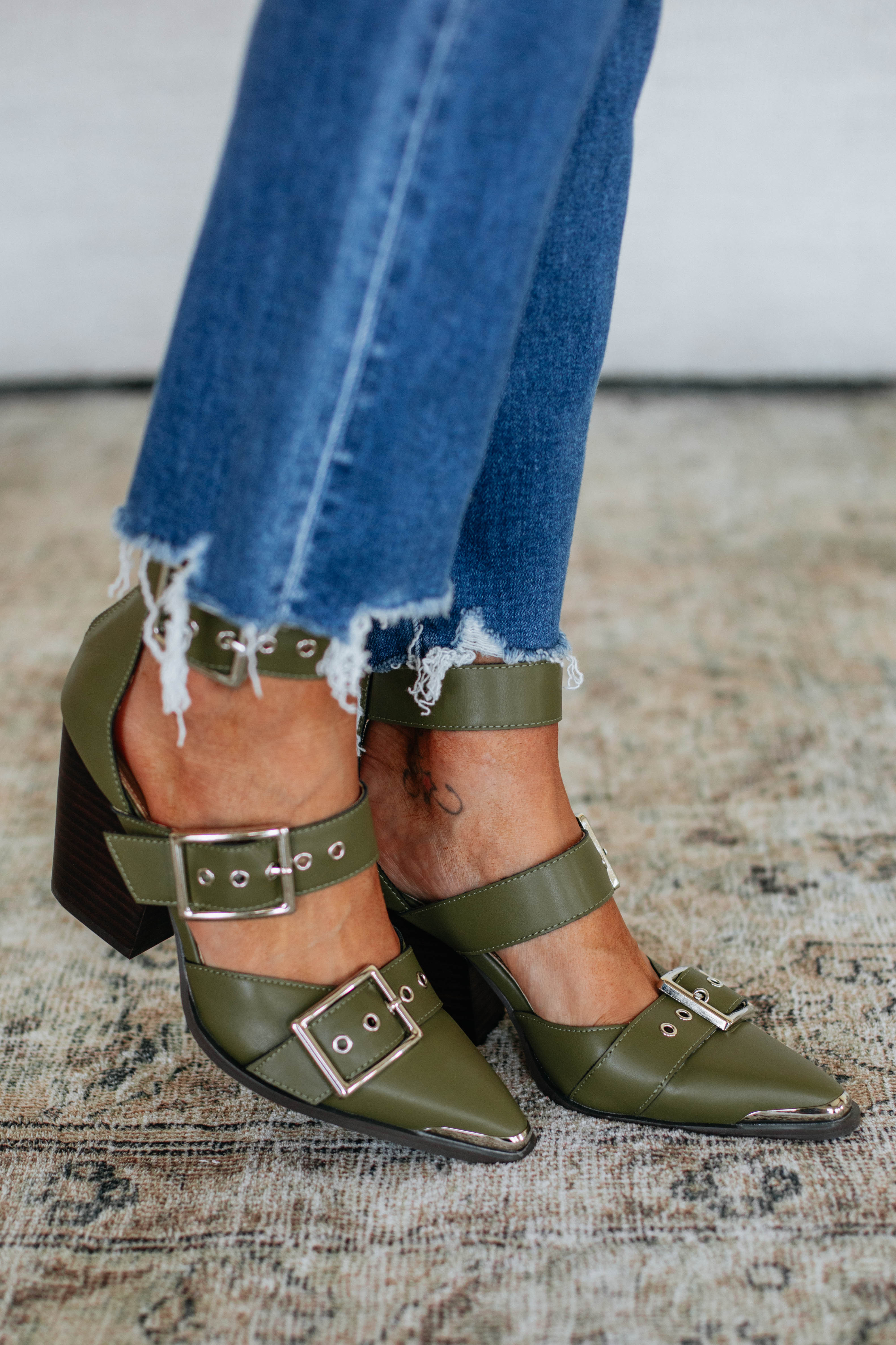 Proving My Point Heels - Olive