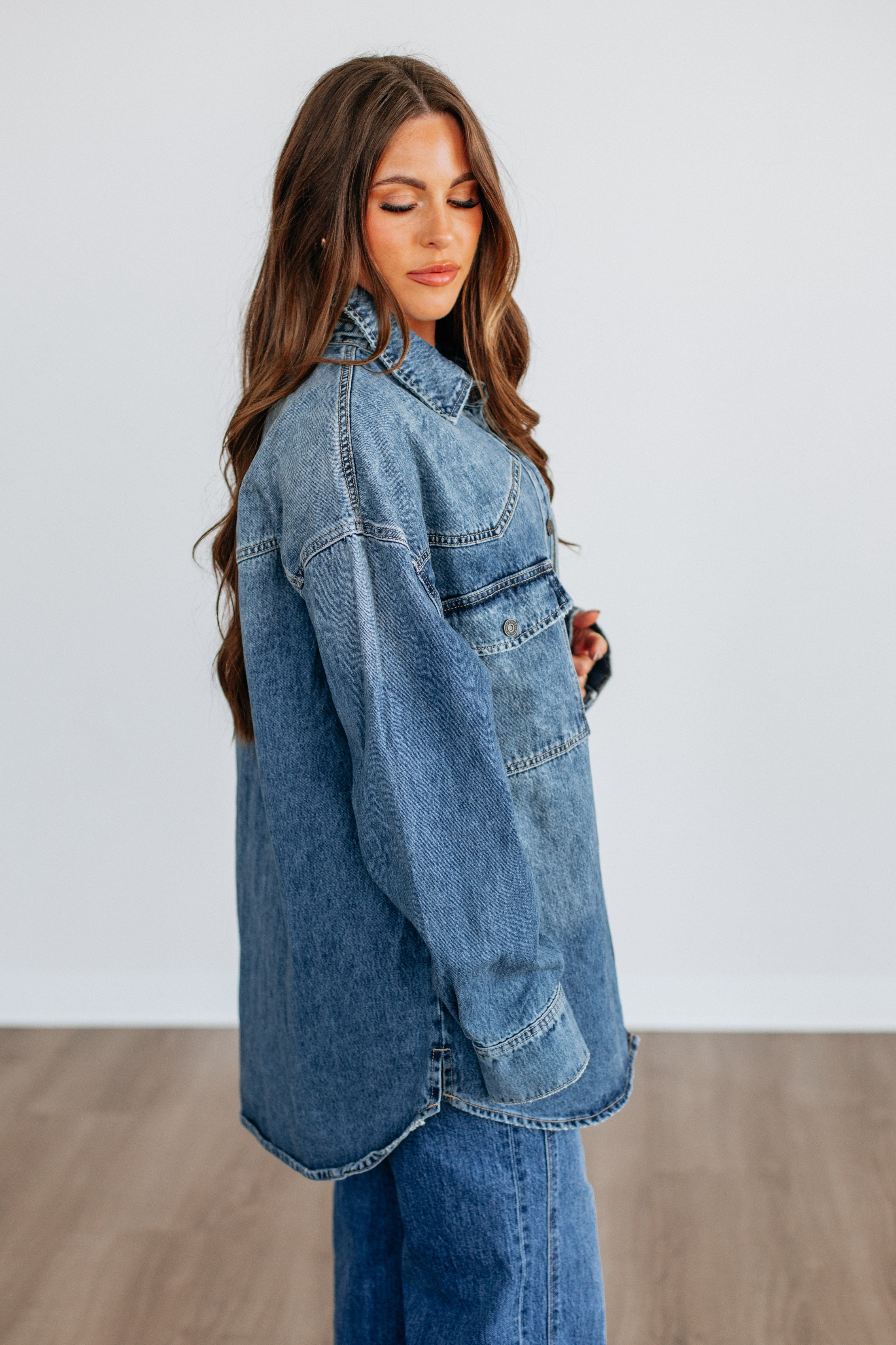 Sidnee Hidden Denim Jacket