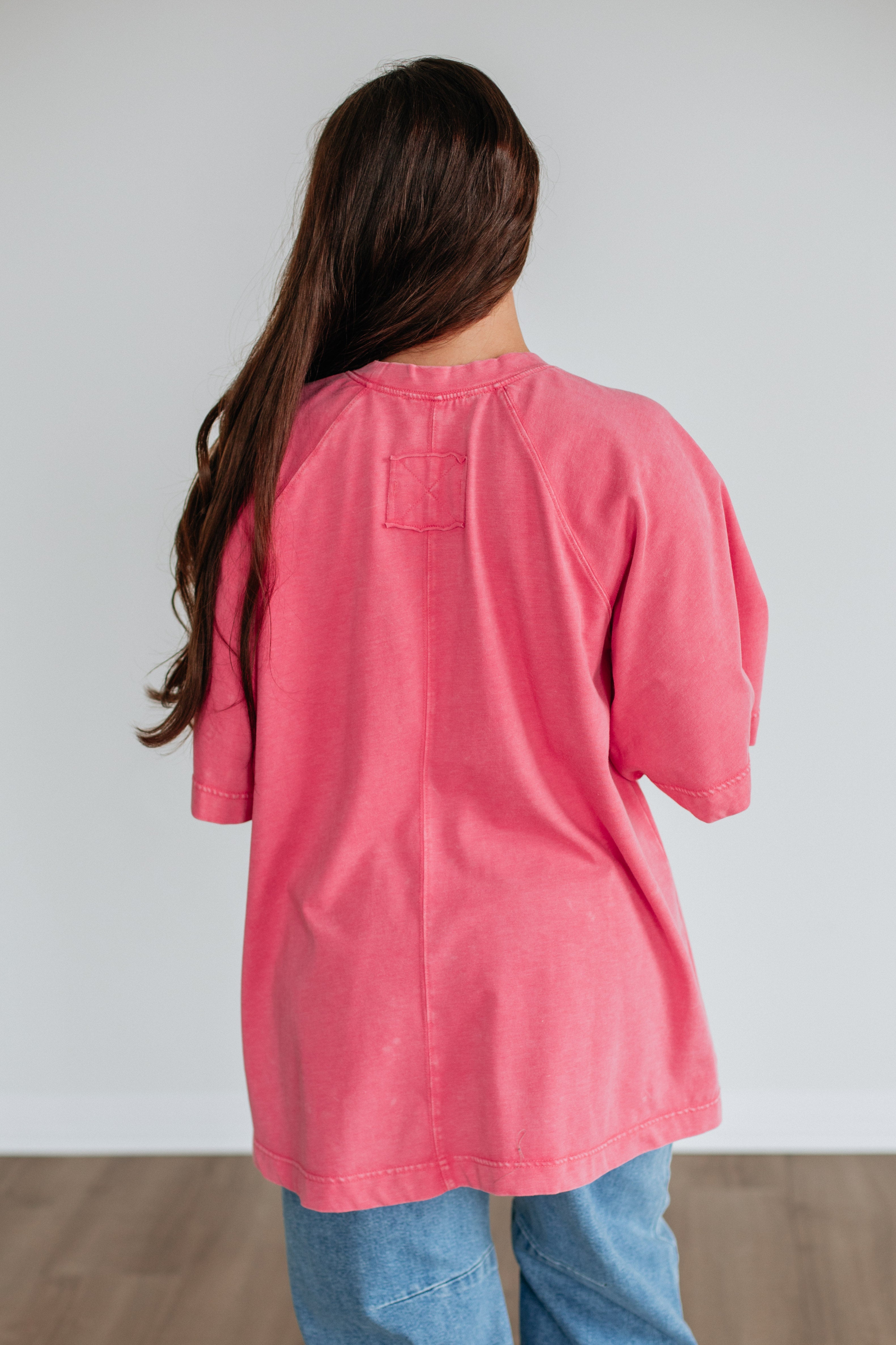 Skylen Oversized Tee - Strawberry