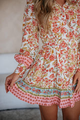 Estria Floral Dress