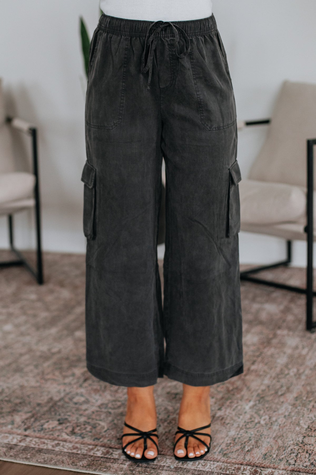 Wylie Cargo Pants - Charcoal