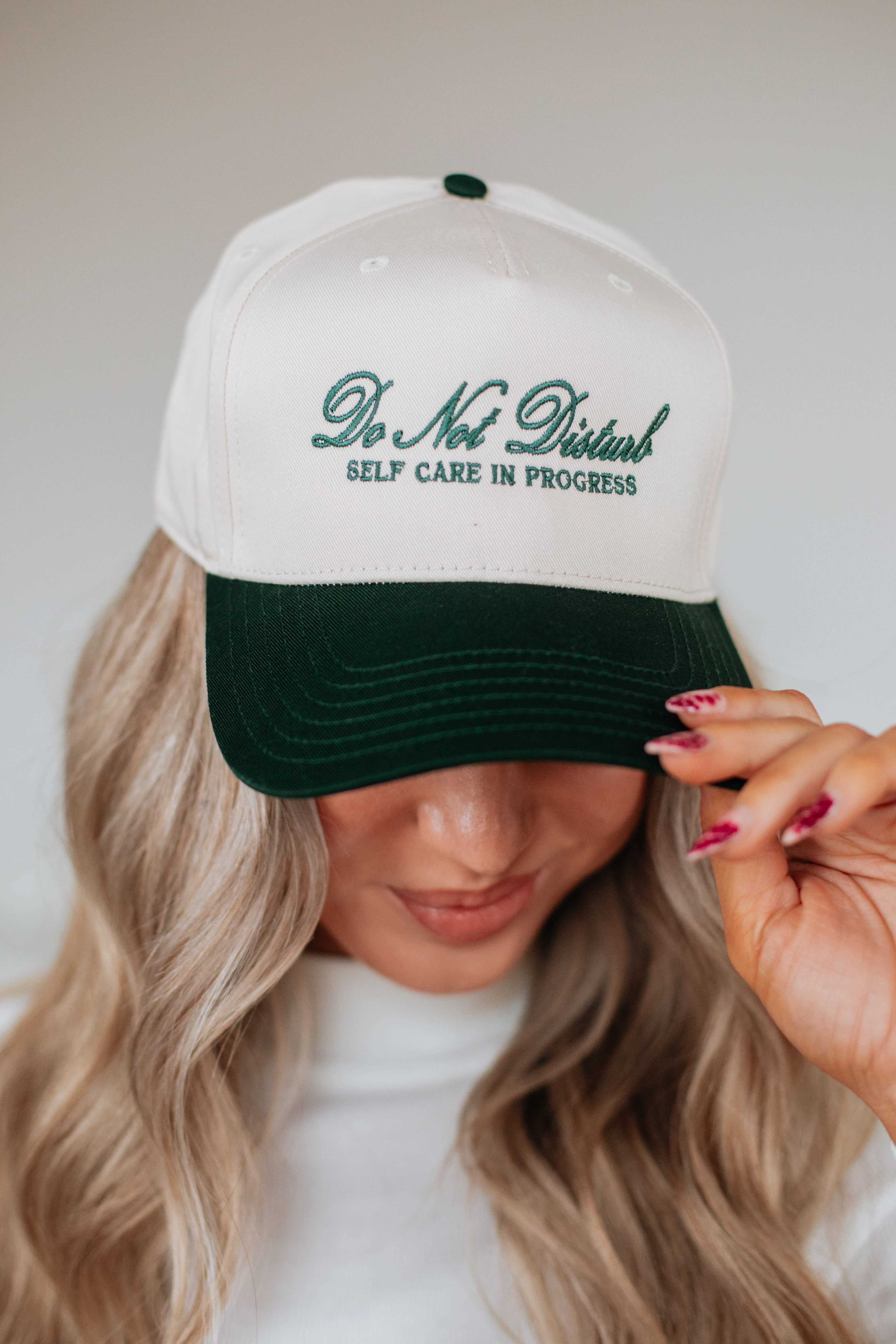 Do Not Disturb Trucker Hat - Forest Green
