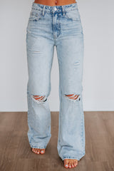 Thea Flying Monkey Jeans - Vintage Light Wash